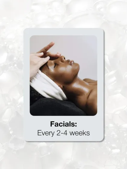 Regular facials are a key part of any skincare schedule. I typically recommend a medical-grade facial every 2 to 4 weeks to maintain skin health, manage specific concerns, and ensure a consistent glow.