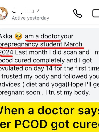 It is so validating when a doctor attending my class confirms that her PCOD was cured by following my diet and yoga advice. This shows that a holistic approach works.