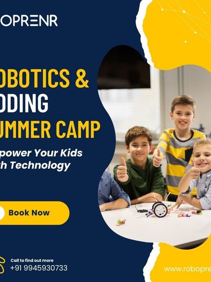 Empower your kids with technology this summer. Our Robotics & Coding camp is the perfect place for them to learn, create, and have fun.