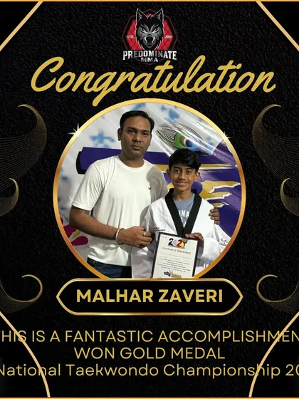 Another Gold Medal for Team Predominate at the 2024 National Taekwondo Championship.