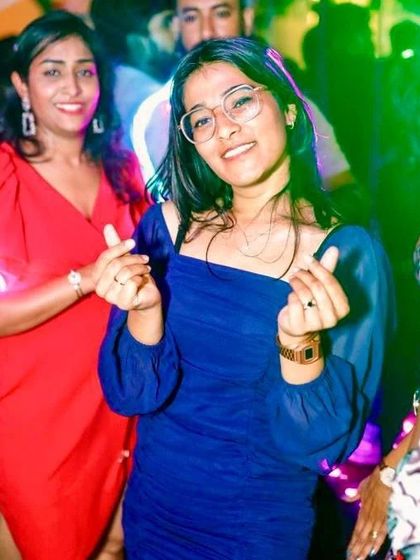 A guest showing some love. The connection with the crowd is everything.