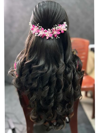 Ramya Gowda - Bridal & Occasion Hairstyling Reception & Engagement Styles photo 4