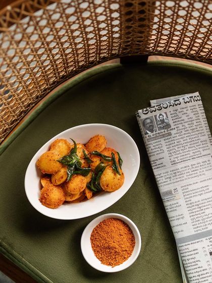 Alongside my Kerala classics, I offer some delicious South Indian snacks like these mini idlis tossed in fragrant podi masala. They are perfect for a light evening snack while you read a newspaper or catch up with a friend.