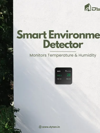 Breathe easy with the smart environment detector. This device is essential for maintaining healthy indoor air, as it monitors temperature, humidity, and pollutants, giving you the information you need to keep your home's air clean.