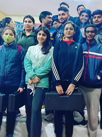 Our academy stars ready for a competition in Bulandshahr. We travel as a team, supporting each other through every match.
