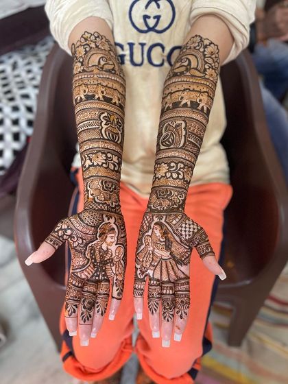 Lucky Mehndi Artist - Bridal Mehndi Full Bridal Mehndi (Hands & Arms) photo 19