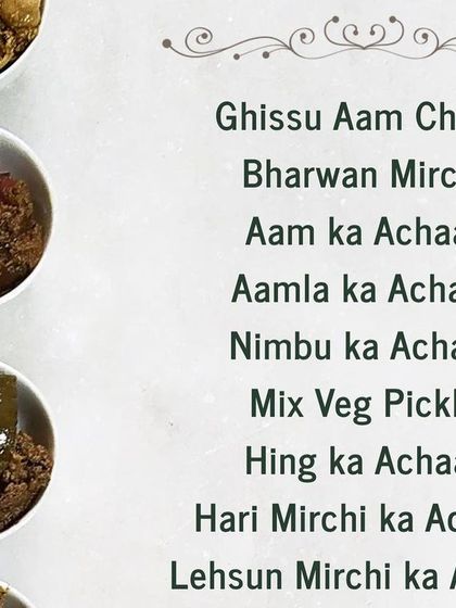 A list of my nine signature pickle varieties. I'm always so proud to see them all listed together. Which one is your favourite?