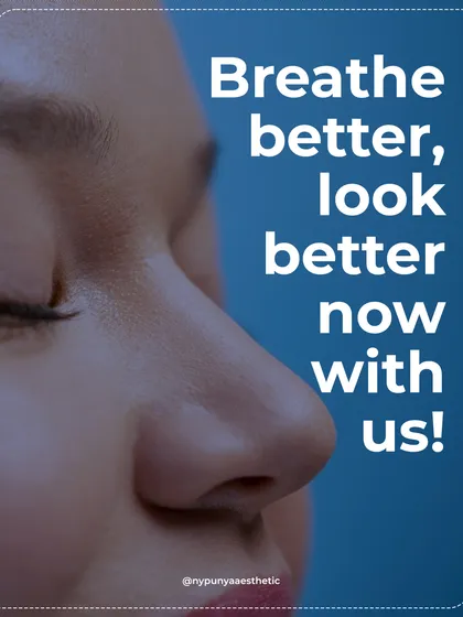 Breathe better and look better. We perform rhinoplasty to improve both the function and the aesthetic of your nose for a result that enhances your quality of life.