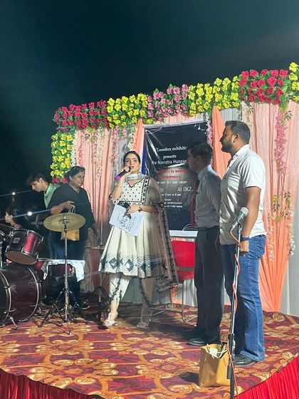 A moment on stage with the event hosts. Community engagement is very important to me, and I'm grateful for opportunities like this.