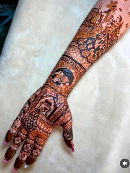 Kanha Mehandi - Bridal Mehndi Custom Storytelling & Portrait Mehndi photo 12