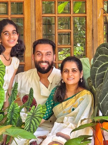 The three of us surrounded by our plant babies. It is a family affair.