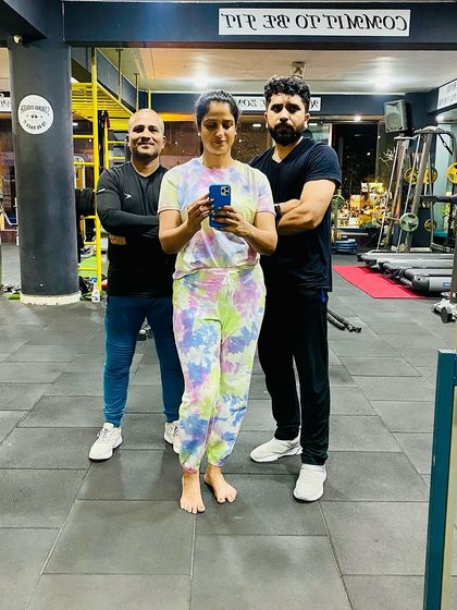 The real workout starts when you want to stop. A quick post-workout selfie with some of my dedicated clients.