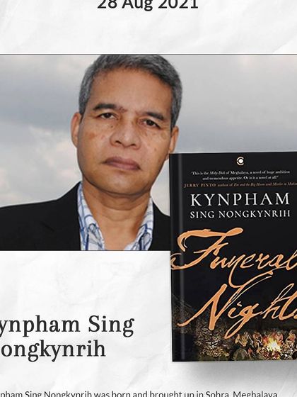 Kynpham Sing Nongkynrih, a celebrated poet and novelist from Meghalaya, brought a unique voice from Northeast India, discussing his epic novel 'Funeral Nights'.