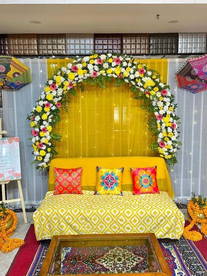 The Trendy Party - Wedding & Pre-Wedding Event Decoration Vibrant Haldi & Mehendi Setups photo 94