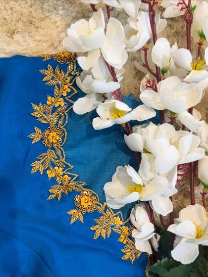 Chaithu Gowda - Custom Designer Ethnic Wear Custom Embroidered Blouses photo 26