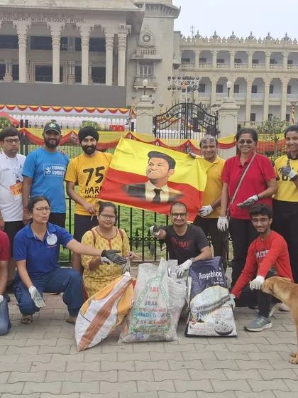We love our city as much as we love running. Our team participating in a plogging drive, collecting litter after an event to ensure a clean course and a happy community.