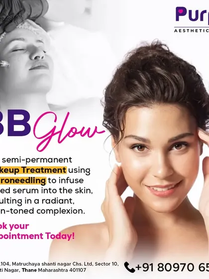 Wake up with a flawless complexion with our BB Glow treatment. This is a semi-permanent makeup procedure that uses microneedling to infuse a tinted serum into the skin for an even-toned, radiant look.