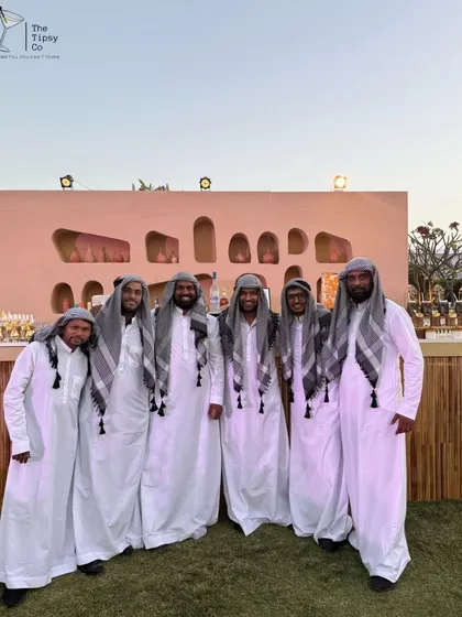 Our team is ready to bring the party anywhere in the world. For this destination wedding, our bartenders embraced the local theme, dressing to impress and serving our signature cocktails with global flair.
