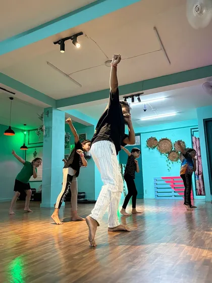 The entire class moving with power and synchronicity. This is the result of focused instruction and dedicated practice.
