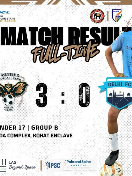 A clean sheet and a 3-0 victory for our U-17 team against Delhi FC.