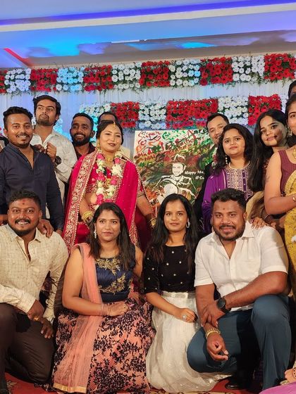 The painting becomes part of the celebration, a perfect backdrop for group photos with friends and family. It’s a unique party favor that holds the memory of everyone who was there.