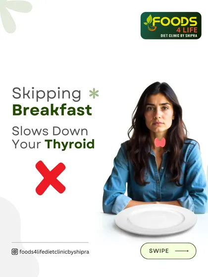 Skipping breakfast is one of the worst things you can do for your thyroid. A regular, balanced breakfast helps kickstart your metabolism and supports stable hormone production throughout the day.