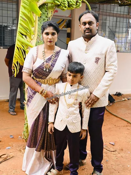 Celebrating together as a family is so important. I love creating coordinated outfits for the entire family, like this elegant set for my dear client's special occasion, ensuring everyone looks and feels their best.