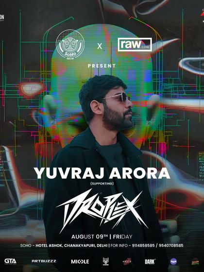 Back on warm-up duties at Soho Delhi, this time before Droplex. It's always a pleasure to set the stage for such a high-energy artist.