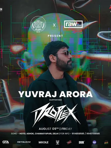 Back on warm-up duties at Soho Delhi, this time before Droplex. It's always a pleasure to set the stage for such a high-energy artist.