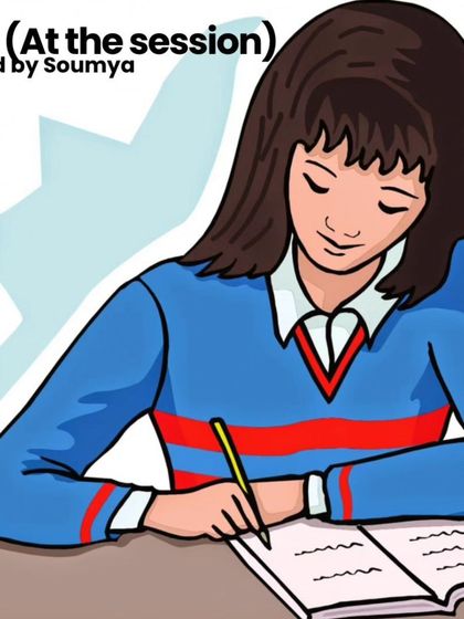 The theme for this online session was "TBA (To Be Announced) at the session." It was a spontaneous workshop where the host revealed the prompts live, keeping everyone on their toes and encouraging improvisation.