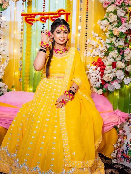 The Trendy Party - Wedding & Pre-Wedding Event Decoration Vibrant Haldi & Mehendi Setups photo 87