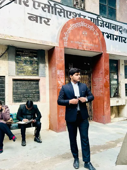 A successful outcome: bail granted under Section 438 of the CrPC (Anticipatory Bail). This photo was taken at the Ghaziabad court after securing pre-arrest bail for a client.