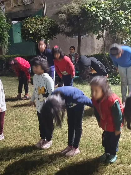 An essential part of our training is teaching respect. Here, the kids' batch bows to mark the end of their session, a tradition that instills discipline and gratitude.