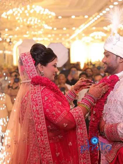 This is the moment everyone waits for. We capture the Jaimala ceremony with all its energy and splendor, using dramatic lighting and effects like sparklers to create a truly cinematic memory you will cherish forever.