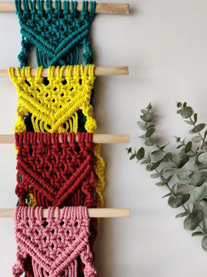 Shikha Agarwal - Custom Macrame & Crochet Home Decor Colorful Plant Hangers photo 17