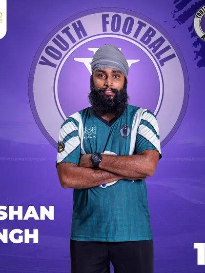 Our founder and player, Kishan Singh, number 14, leads by example both on and off the field.
