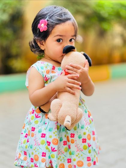 These beautiful photos were shared by a customer, showing her daughter with the Simba pug replica I made. Seeing the love for these dolls is the most rewarding part of my work.