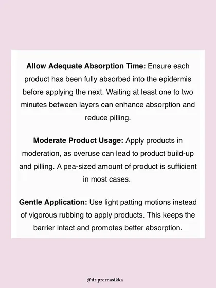 My advice in Zee News also included allowing adequate absorption time between layers and using gentle, patting motions for application.