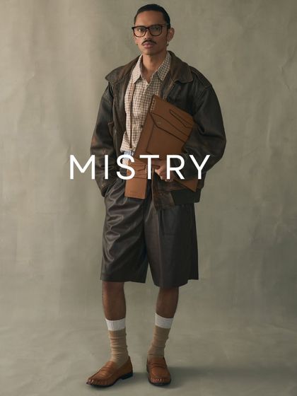 Another look from our SS-25 campaign, showcasing a modern way to style classic loafers with shorts and a leather jacket. This image hints at the versatile and contemporary direction of the collection.