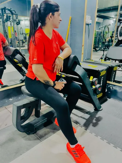 A moment of rest and reflection after a tough workout. The gym is my happy place.