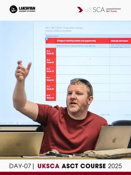 Lakshyan Academy of Sports - Coach & Trainer Education UKSCA Strength & Conditioning Certification photo 37