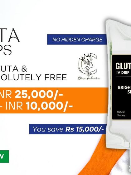 A smaller, more accessible package for Gluta IV Drips. This Independence Day offer lets you buy 3 sessions and get 2 absolutely free, making it easier to try the treatment.