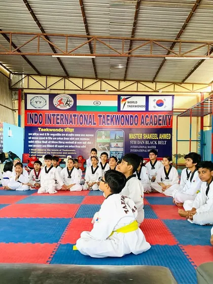 I believe real change starts with discipline. Here, I am conducting a session at my Jaitpur dojang, teaching my students the core values of Taekwondo that go beyond physical techniques.