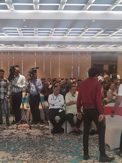 The audience at the first Godavari Samvad in Nashik, just before my conversation with Smt. Shefali Vaidya began.