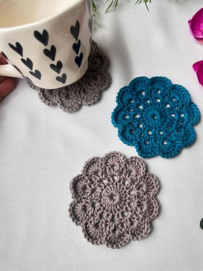 Busy Needles by Utpala Viswanath - Custom Crochet Home Decor Coasters for Every Mood photo 16