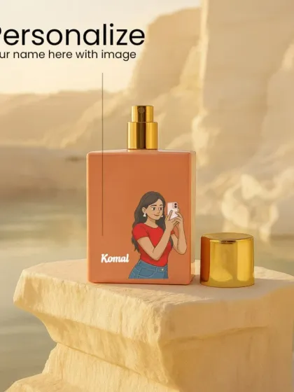 This is how I personalize the Bella Vita Glam perfume for women. You can add a custom caricature and name to make it a truly unique gift.