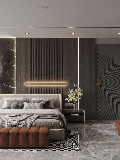 N.K. Architects - Interior Design Serene & Luxurious Bedrooms photo 40
