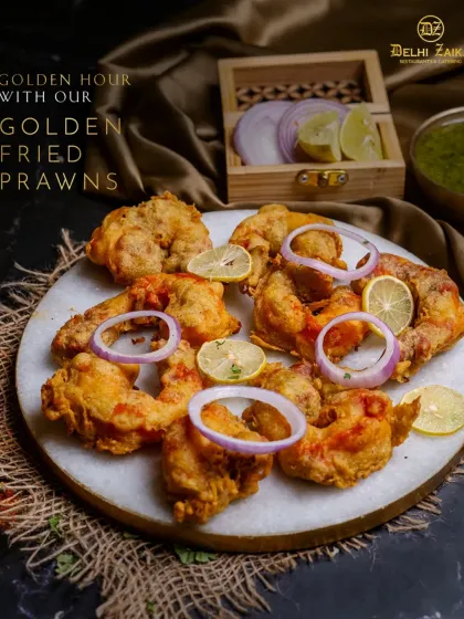 Golden hour with our Golden Fried Prawns. Crispy on the outside, juicy on the inside, they are pure indulgence.
