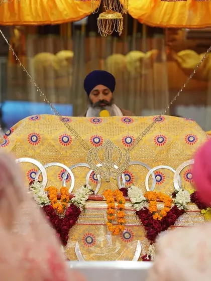 'Ek Jot Doye Murti', two bodies with one soul. This is the heart of a Sikh Anand Karaj ceremony. I capture these sacred moments with the quiet reverence they deserve, focusing on the spiritual union.