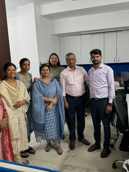 Celebrating Diwali with my dedicated team at the office. A strong and collaborative team is the backbone of a successful law practice.